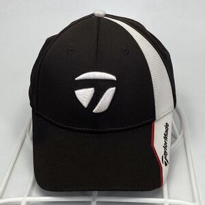 TaylorMade Strap Back Golf Hat Black White Embroidered Logo Tmax Gear OSFA (H18)